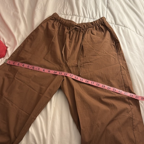 Ozma Cotton Poplin All Day Pant M Almond NEW - Picture 5 of 5